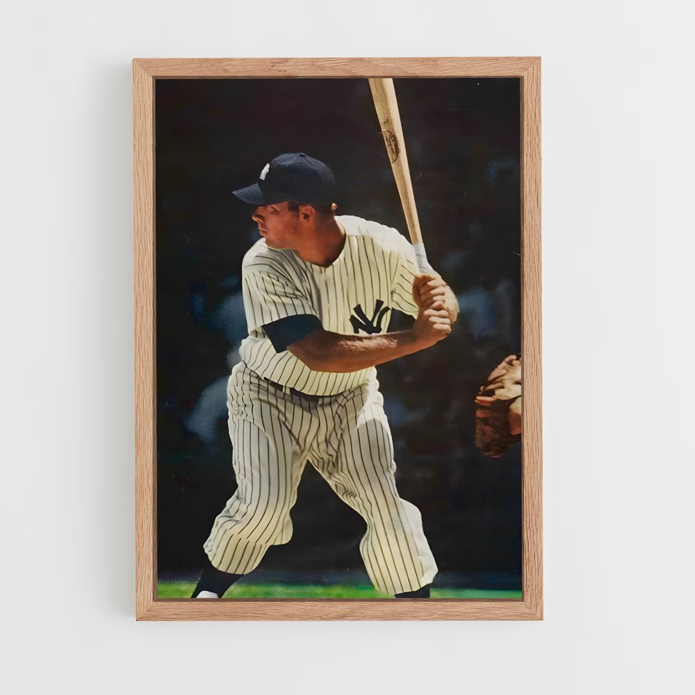Poster Mickey mantle – affiche Baseball (vue 4)